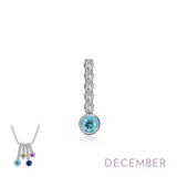 PD SIMULATED DIAMOND/ BLUE TOP