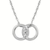 14K WG DIA MARRIAGE SYMBOL .05