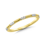 14K YG DIA RING  0.08 CTW