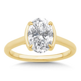 14K YG LAB DIA RING WITH CERT