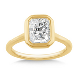 14K YG LAB DIA RING WITH CERT