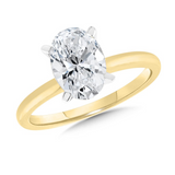 14K YG LAB DIA RING WITH CERT