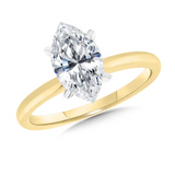 14K YG LAB DIA RING WITH CERT