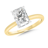 14K YG LAB DIA RING WITH CERT