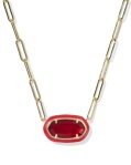 ELISA FRAME PAPERCLIP GOLD RED