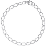 STERLING SILVER CHARM BRACELET