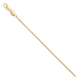 14KYG 1.3MM DC WHEAT CHAIN