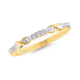 10KYG DIA STACKABLE RING