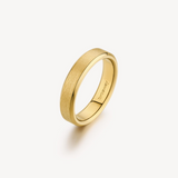 INK RING GOLD TONE BAND RING 9