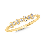 10KWG DIA STACKABLE RING, 1/8C