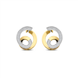 SS EARRING GILDED WITH VER
