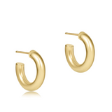 ROUND GOLD 0.5" POST HOOP - 4M
