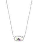 ELISA NECKLACE RHOD DICHROIC G
