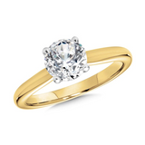 14K YG LG DIA RING W/ CERT 1.5