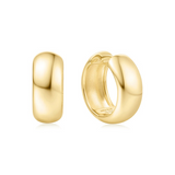 GOLD CHUBBY MEDIUM HUGGY HOOP