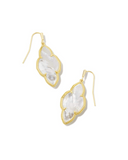 ABBIE DROP EAR GOLD IVORY MOP