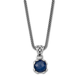 SS 7MM ROUND BLUE SAPPHIRE PEN