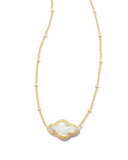 ABBIE PNDNT NCK GOLD IVORY MOP