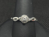 10K WHITE GOLD 1/4CT ROUND HAL