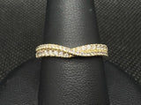 14K YG 0.33CTW DIAM CONTOUR BA