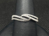 14K WHITE GOLD BAND, 0.30 CTW