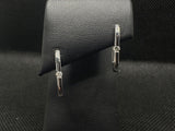 14K WG DIAM EARRINGS 0.11 CTW