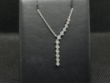 14KWG NECKLACE, 13/.27CT, 3G,