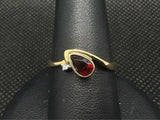 GARNET/DIAM 0.01 D5 10K YG Fin