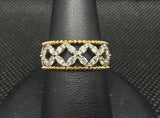 14K YGTT DIAMOND FASHION RING