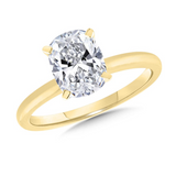 14K YG LAB DIA RING WITH CERT
