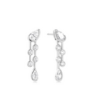 SILVER HALF BEZEL TEARDROP DUO
