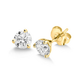 14K YG 3/4 CTW STUDS