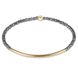 BLISS BAR GOLD 2MM SILVER FACE