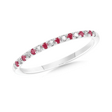 14K WG DIAMOND AND RUBY RING 1
