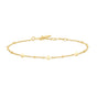 GOLD DISC STATION BRACELET