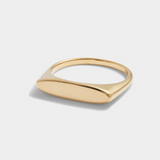 GOLD COATED LARGE SIGNET RING