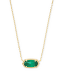 MAY ELISA NECKLACE GOLD EMERAL