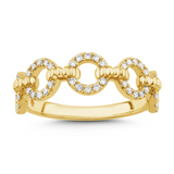 14K YG VALINA DIA RING 1/4 CTW