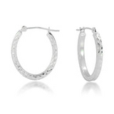 WG OVAL SQ TUBE DC HOOP 14K