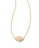 ABBIE PNDNT NCK GOLD ROSE QUAR