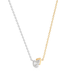 SALINIA TWO TONE NECKLACE- BEZ