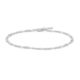 SILVER FILIA CURB CHAIN BRACEL