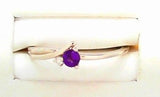 10K AMETHYST AND DIA TWIST BAN