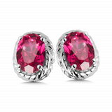 COLORE SS CR RUBY EARRING