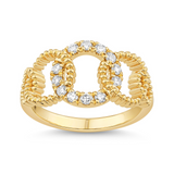 14K YG VALINA DIA RING 1/4 CTW