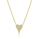 14KYG DIAMOND PAVE HEART NECKL