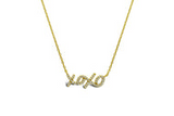 XOXO PAVE NECKLACE