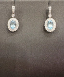 14K WG GEN AQUAMARINE AND DIAM