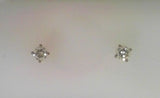 0.30 CTW ROUND STUDS, 14KWG