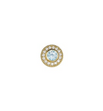 GOLD VERMEIL SS SIM AQUA CHARM